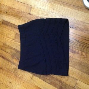 Black mini skirt